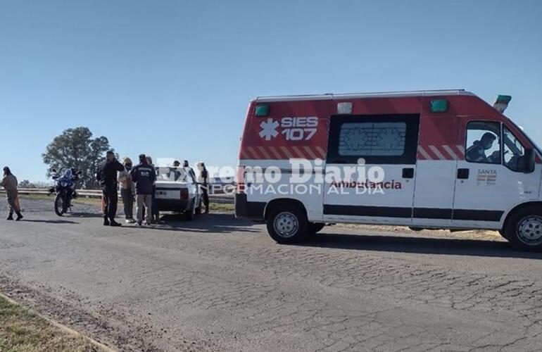 Imagen de Puente autopista: Accidente en ingreso a Arroyo Seco