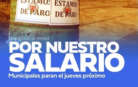 Imagen de Municipales paran el jueves