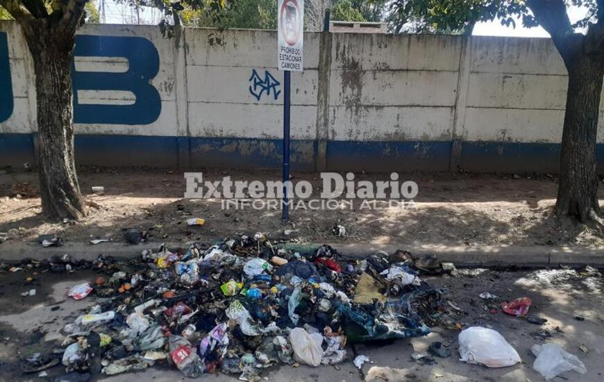 Imagen de Prendieron fuego un contenedor