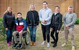 Nicol&aacute;s G&oacute;mez junto a sus compa&ntilde;eros de lista.