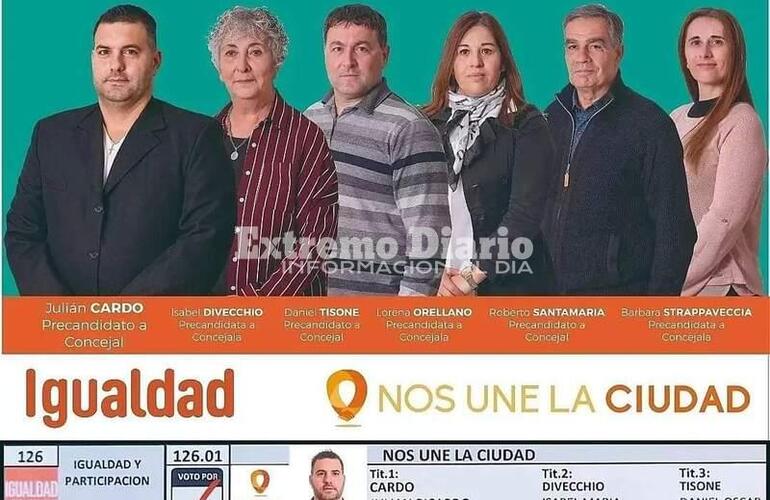 Imagen de Julián Cardo presentó su lista 'Nos une la ciudad'