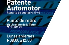 Imagen de Patente automotor: Ya están disponibles las cuotas 4, 5 y 6