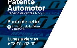 Imagen de Patente automotor: Ya est&aacute;n disponibles las cuotas 4, 5 y 6