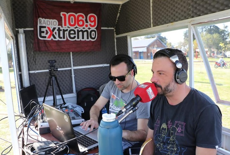 Imagen de Gran jornada de radio en vivo en el Paseo Pedro Spina