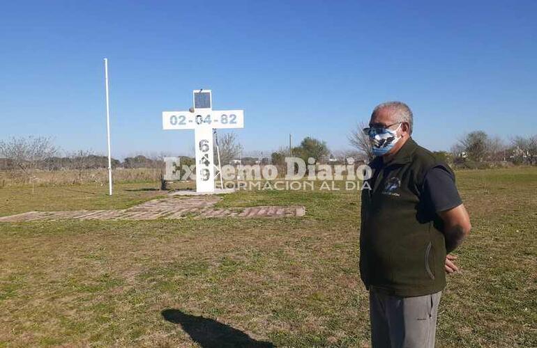 Imagen de Roban en la Plaza Héroes de Malvinas