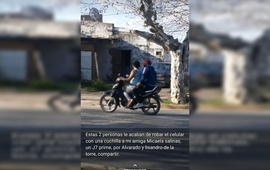 Imagen de Le arrebataron el celular tras amenazarla con una cuchilla