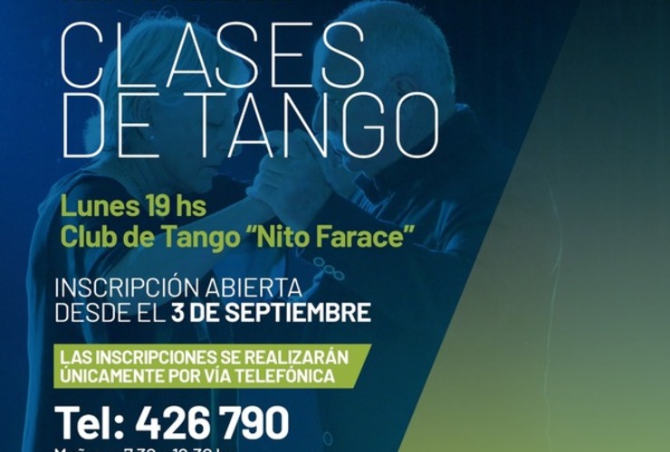 Imagen de Talleres Culturales: Clases de Tango