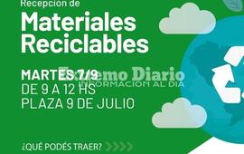 Imagen de Ma&ntilde;ana nueva recepci&oacute;n de materiales reciclables en la Plaza 9 de Julio