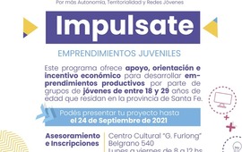 Imagen de Impulsate, emprendimientos juveniles mediante el Programa ATR Santa Fe