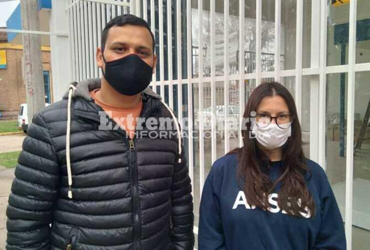 Alexis Siano y Denise Frontanini, precandidatos a presidente y vicepresidenta comunal.