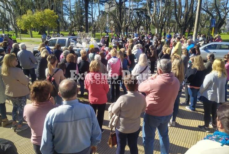 Cerca de las 16 hs. la Virgen llegó a la parroquia