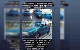 Imagen de Le robaron el auto el s&aacute;bado a la madrugada
