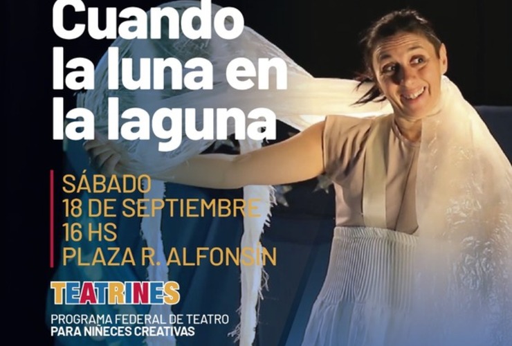 Imagen de Reprogramación de "Cuando la luna en la laguna" de Teatrines, el programa federal para niñeces creativas