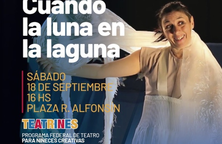 Imagen de Reprogramación de "Cuando la luna en la laguna" de Teatrines, el programa federal para niñeces creativas