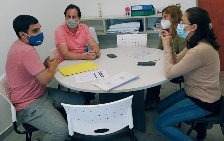 Imagen de Reuni&oacute;n del &aacute;rea de Des. Social y Salud con dirigentes de Libertad, por crecimiento y recreaci&oacute;n para socios/as.
