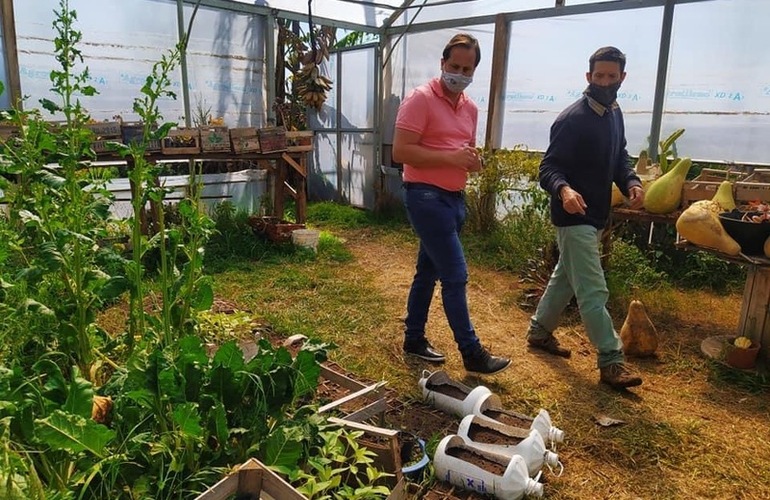 Imagen de El presidente comunal Esteban Ferri, recorrió el vivero Estación Verde, en la previa de su 3er Aniversario.