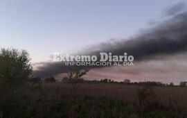 Imagen de Incendio en un campo de zona norte