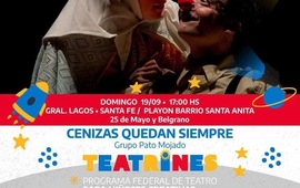 Imagen de Este domingo, el grupo federal para ni&ntilde;eces creativas �Teatrines�, realiz&oacute; obra en la localidad.