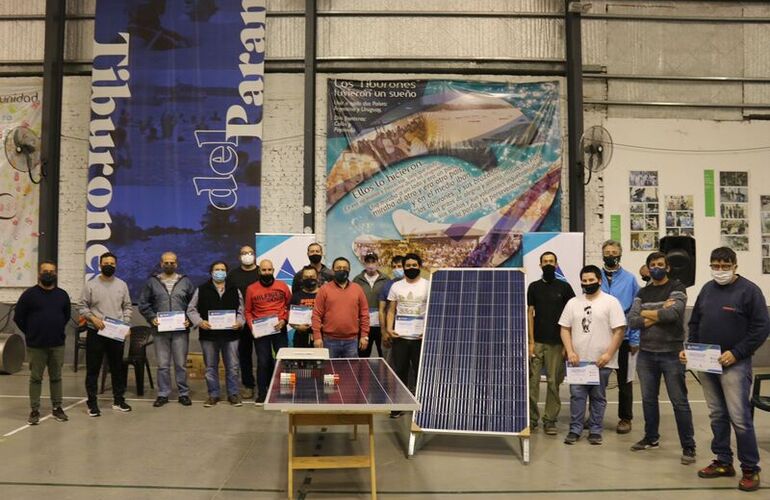 Imagen de Última clase de curso de instalación de paneles solares