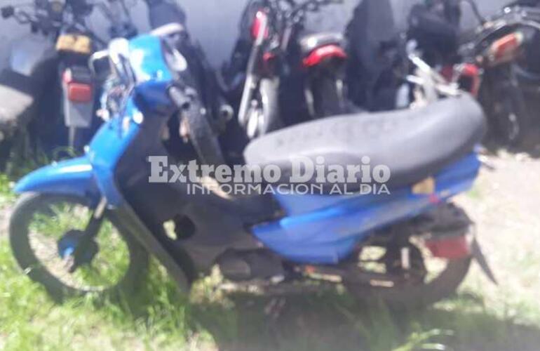 Imagen de Accidente y moto con guarismos adulterados