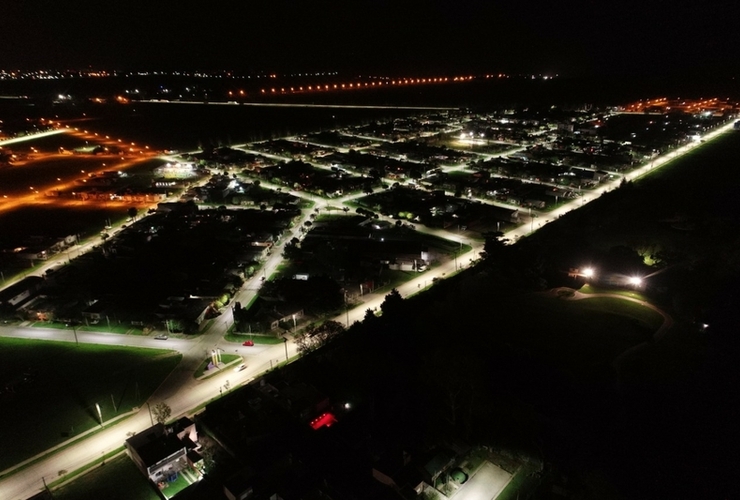 La localidad ya cuenta con 810 lámparas leds en todo el distrito.