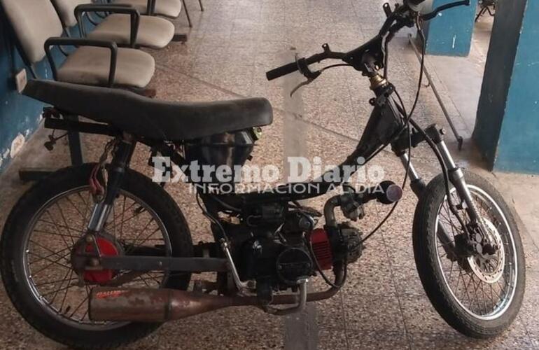 La motocicleta quedó secuestrada en la 27.