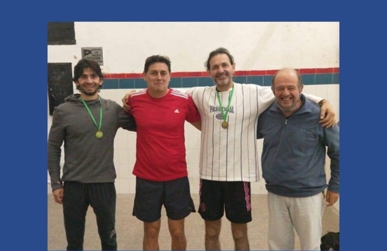 Imagen de La dupla de Sebastián Caroselli y Daniel Estevez, obtuvieron el 3er puesto en el Provincial de Frontón 3era categoría.