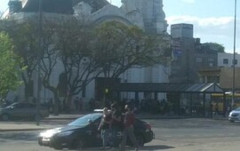 La terminal qued&oacute; desalojada este lunes a la tarde. (Rosario3)