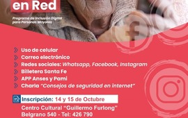 Imagen de Inscripciones al Taller "Mayores en Red"
