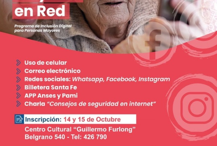 Imagen de Inscripciones al Taller "Mayores en Red"