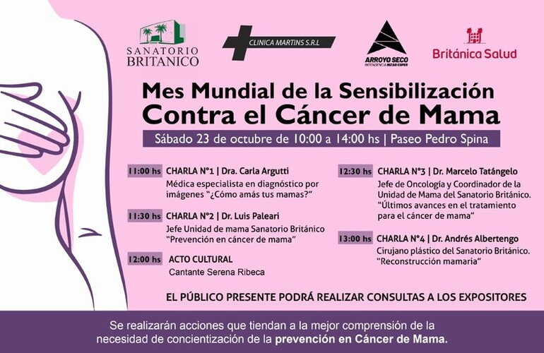 Imagen de Jornada de concientización sobre el Cáncer de Mama