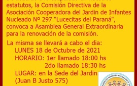 Imagen de Llamado a Asamblea General Extraordinaria