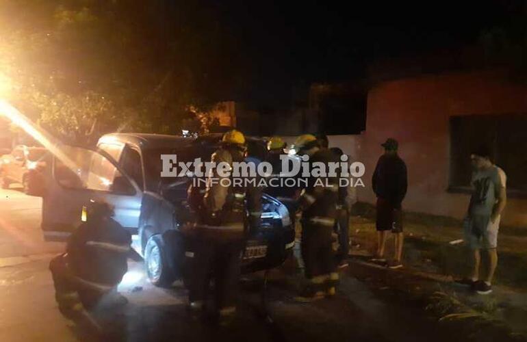 Imagen de Principio de incendio de un utilitario