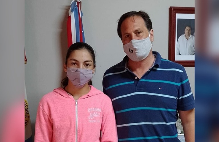 Imagen de Luana Cáceres, de General Lagos, está en la Final del Torneo Nacional Sub-12 en Neuquén.