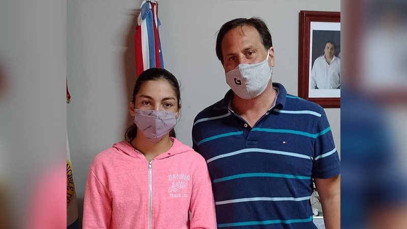 Imagen de Luana C&aacute;ceres, de General Lagos, est&aacute; en la Final del Torneo Nacional Sub-12 en Neuqu&eacute;n.