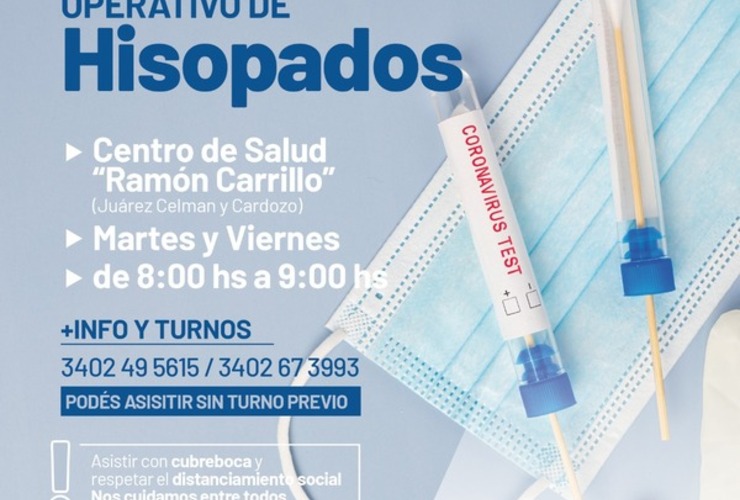 Imagen de Hisopados en el Centro de Salud