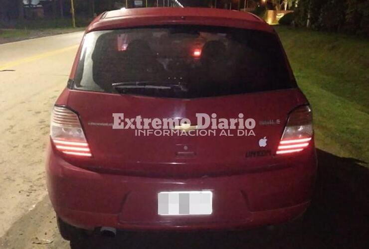 El coche que fue remitido al corralón municipal.