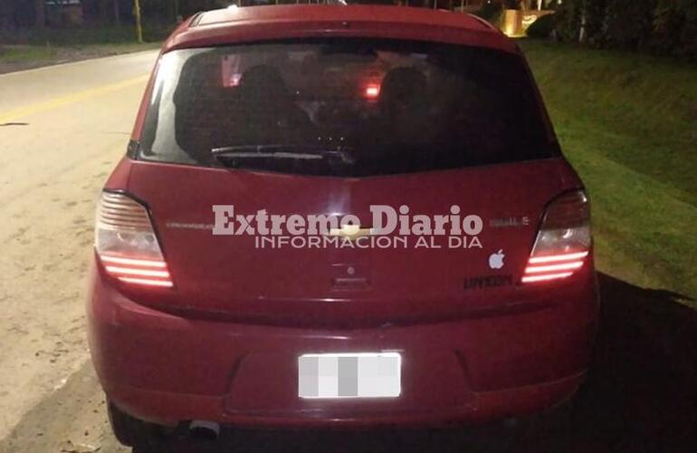 El coche que fue remitido al corralón municipal.