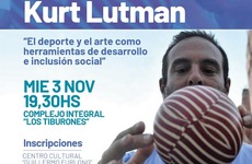 Imagen de Kurt Lutman: Charla Integran, "El deporte y el arte como herramientas de desarrollo e inclusi&oacute;n social"