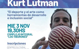 Imagen de Kurt Lutman: Charla Integran, "El deporte y el arte como herramientas de desarrollo e inclusi&oacute;n social"