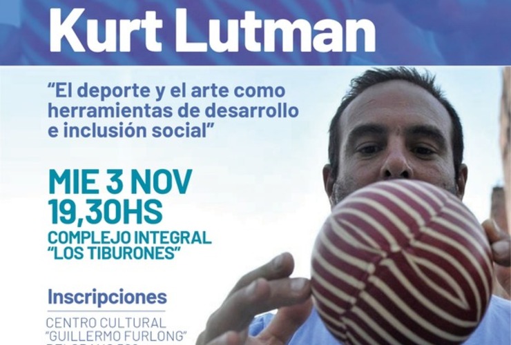 Imagen de Kurt Lutman: Charla Integran, "El deporte y el arte como herramientas de desarrollo e inclusión social"