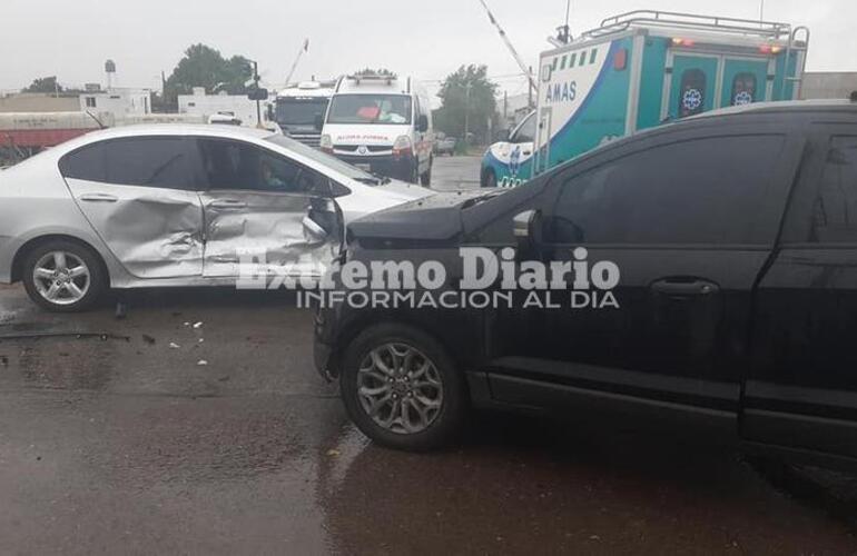 Imagen de Choque entre dos veh&iacute;culos