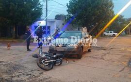Imagen de Colisi&oacute;n entre moto y autom&oacute;vil