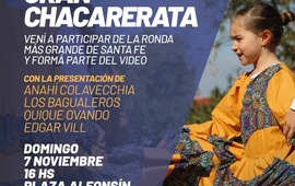 Imagen de Gran chacarerata en la Plaza Ra&uacute;l Alfons&iacute;n
