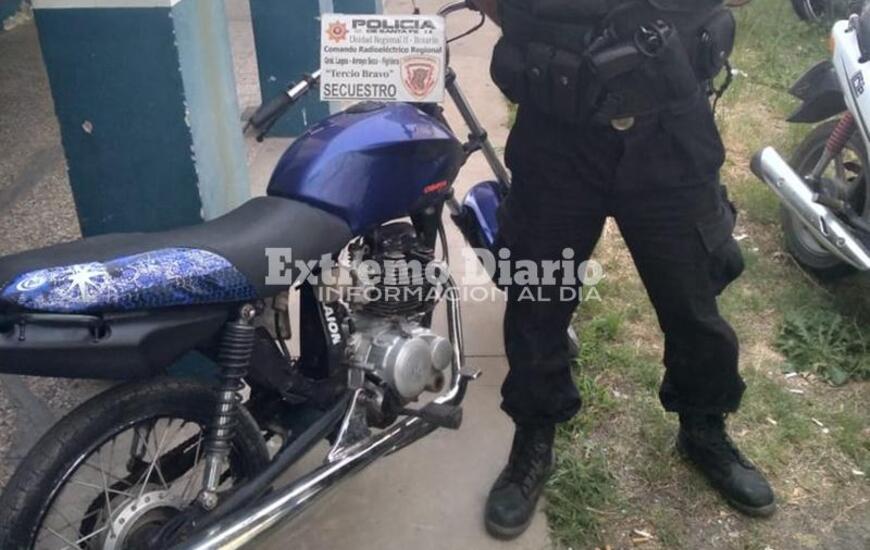 Imagen de Secuestran moto sin papeles y con los n&uacute;meros de cuadro limados