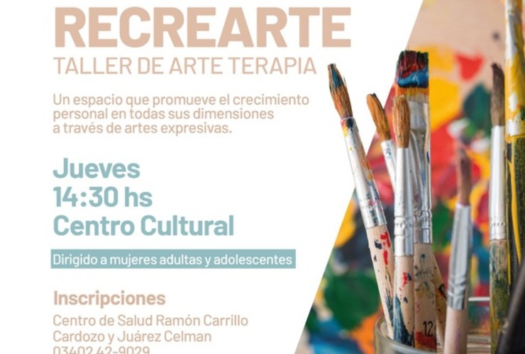 Imagen de Área de Salud Mental: RECREARTE, Taller de arte terapia