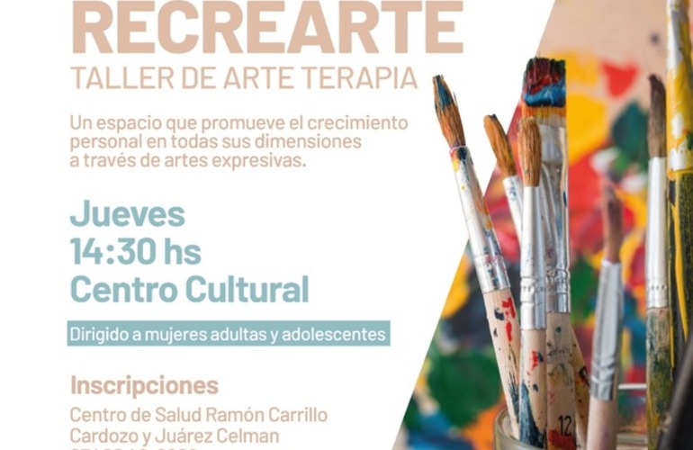 Imagen de Área de Salud Mental: RECREARTE, Taller de arte terapia