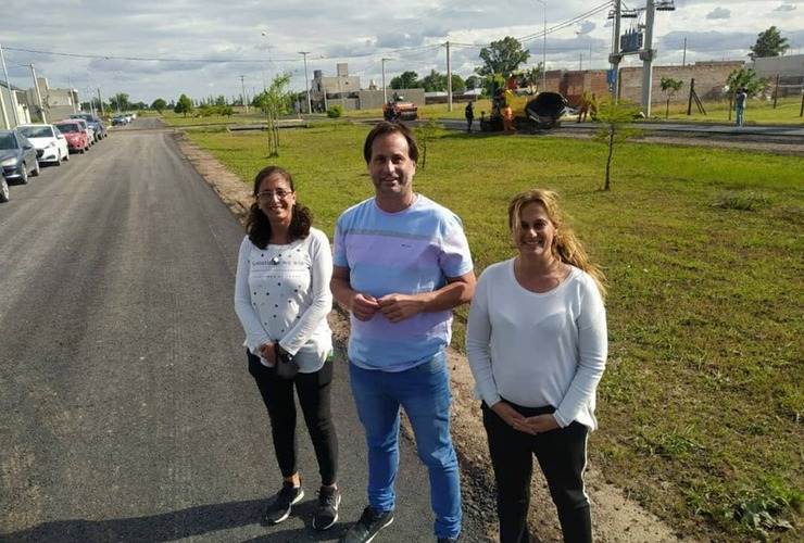 El barrio tendrá todas sus calles pavimentadas y ya dispone de un nuevo espacio público.