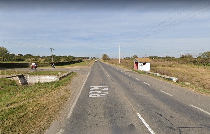El hecho aconteci&oacute; a la altura de la parada frente al ingreso al cementerio. Foto: Google