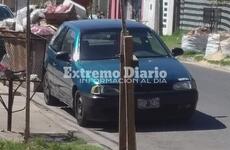 La foto que le sacó Luciano a su auto tras hallarlo en San Nicolás de los Arroyos